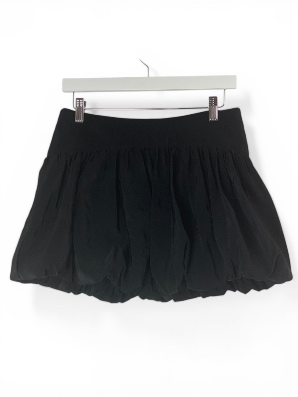 ZARA Balloon Bubble Hem Mini Skort in Black style 1608/043 in Black Size M